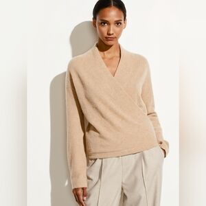 Vince Women's Tan Wrap Cardigan